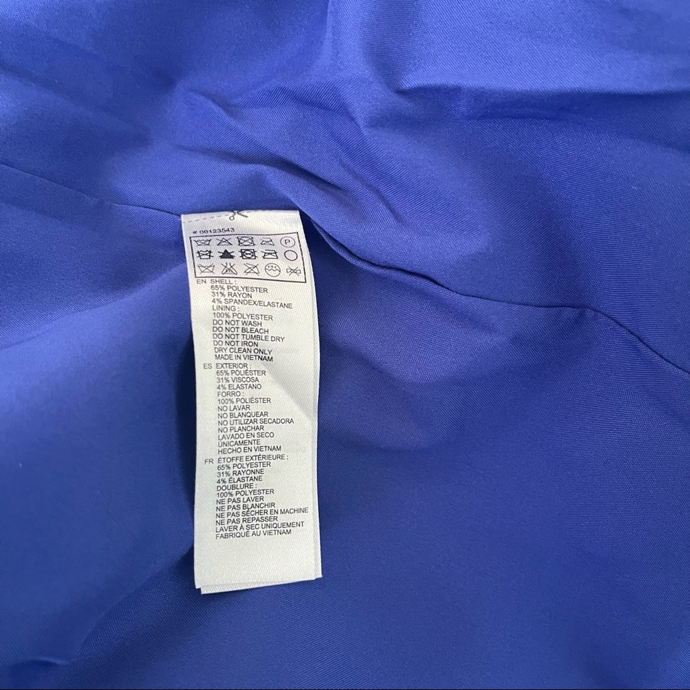 # Forever 21 Contemporary Asymmetrical Sleeveless Blue Short Dress New With Tag - Picture 10 of 15